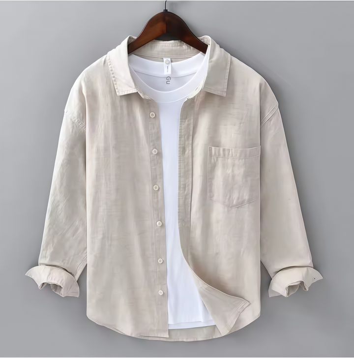Eviana Valmont Seaside Linen Button-Up