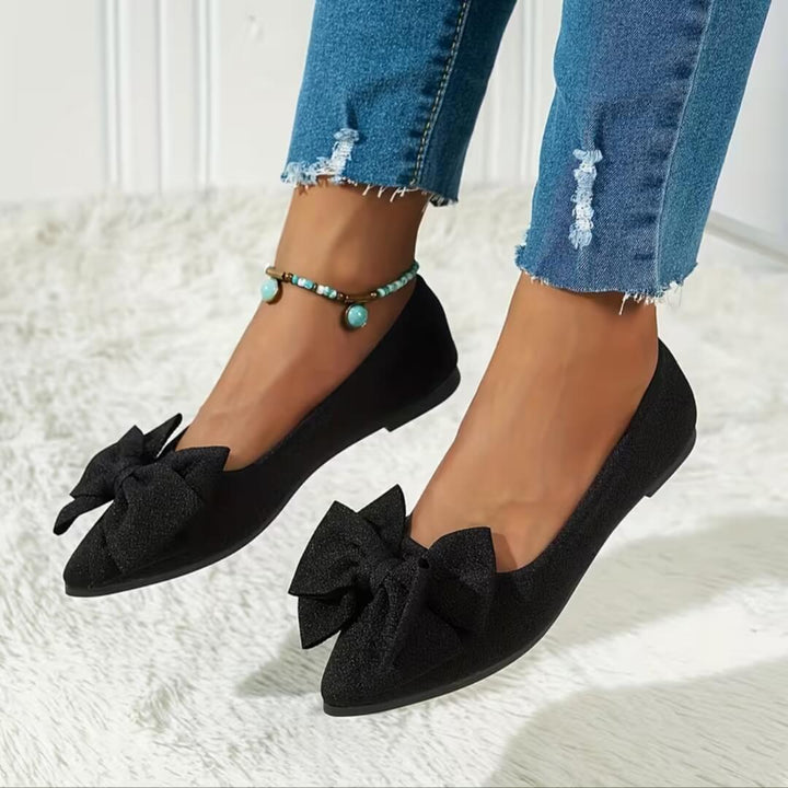 Valentina Bow Flat Shoes