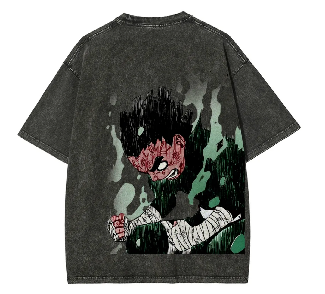 Naruto Rock Lee Fit Washed T-Shirt