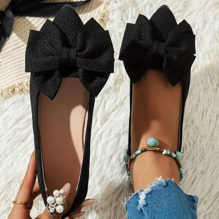 Valentina Bow Flat Shoes