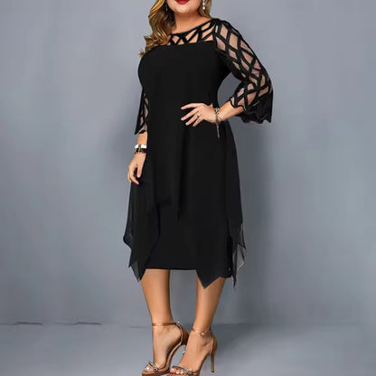 Serelina Plus Size Midi Dress