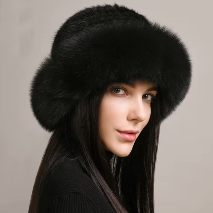 Siberian Aurora - Knitted Mink Fur Hat