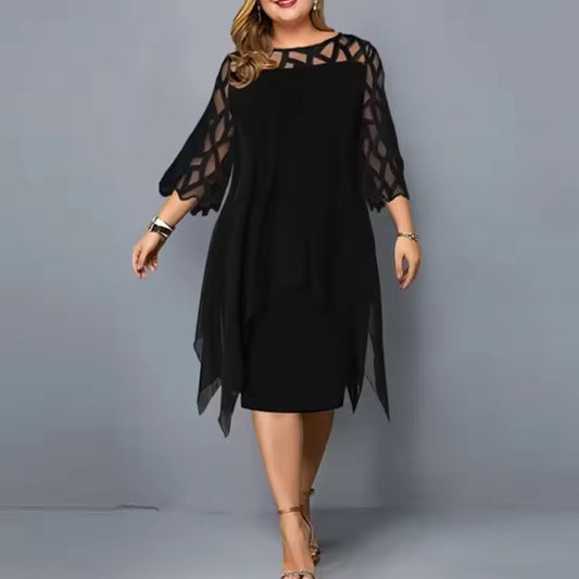 Serelina Plus Size Midi Dress