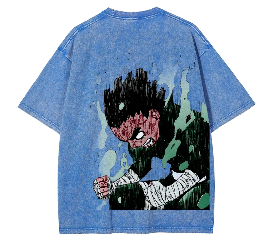 Naruto Rock Lee Fit Washed T-Shirt