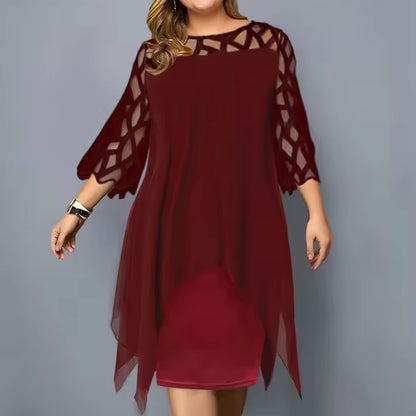 Serelina Plus Size Midi Dress