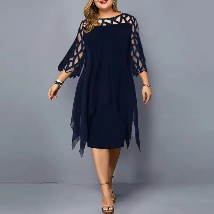 Serelina Plus Size Midi Dress