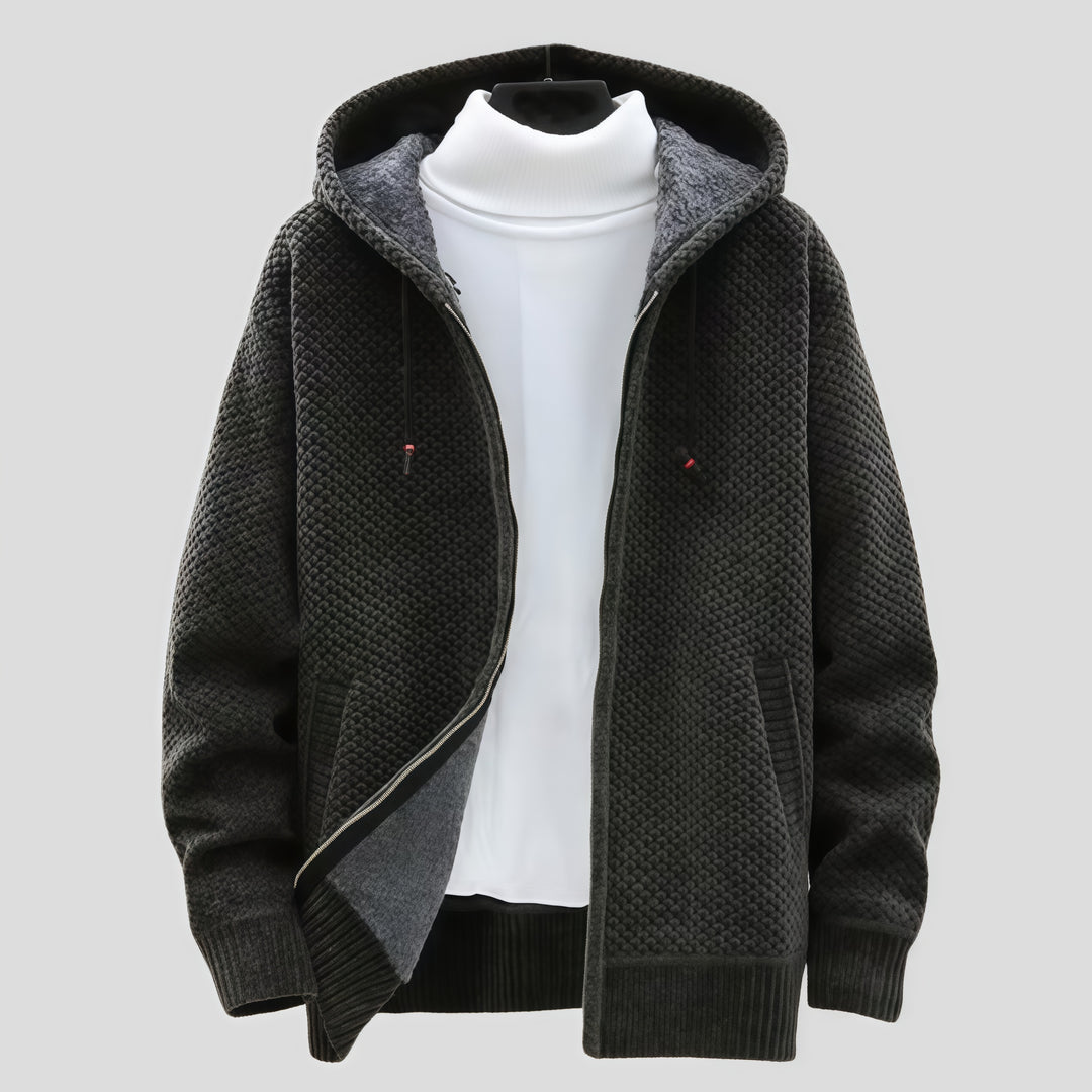 Nordic Haven Knit Hoodie
