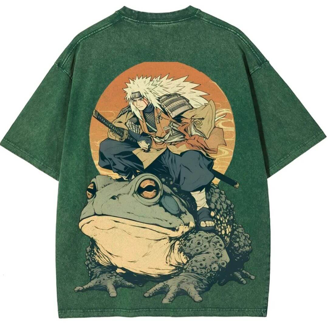 Naruto Jiraiya & Gamabunta Washed T-Shirt