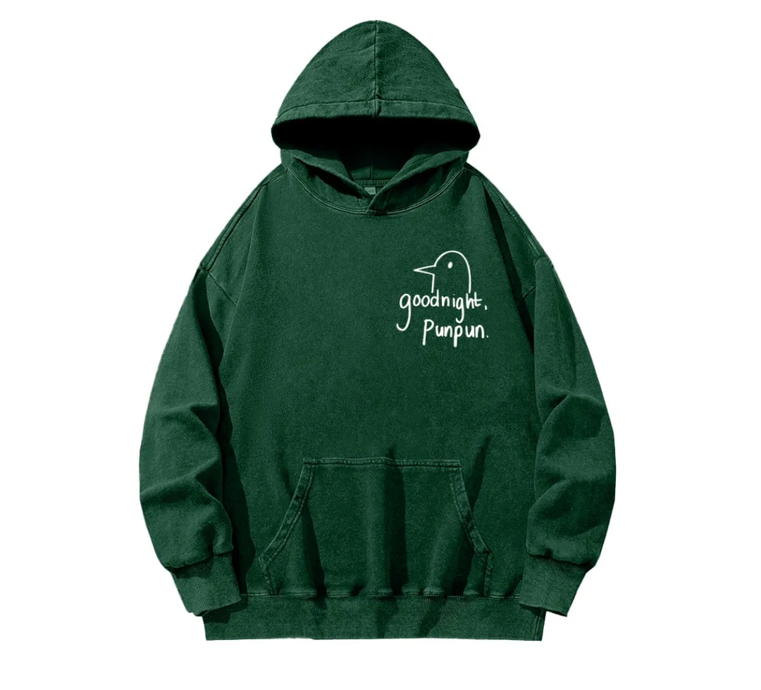 Goodnight Punpun Unisex Washed Hoodie