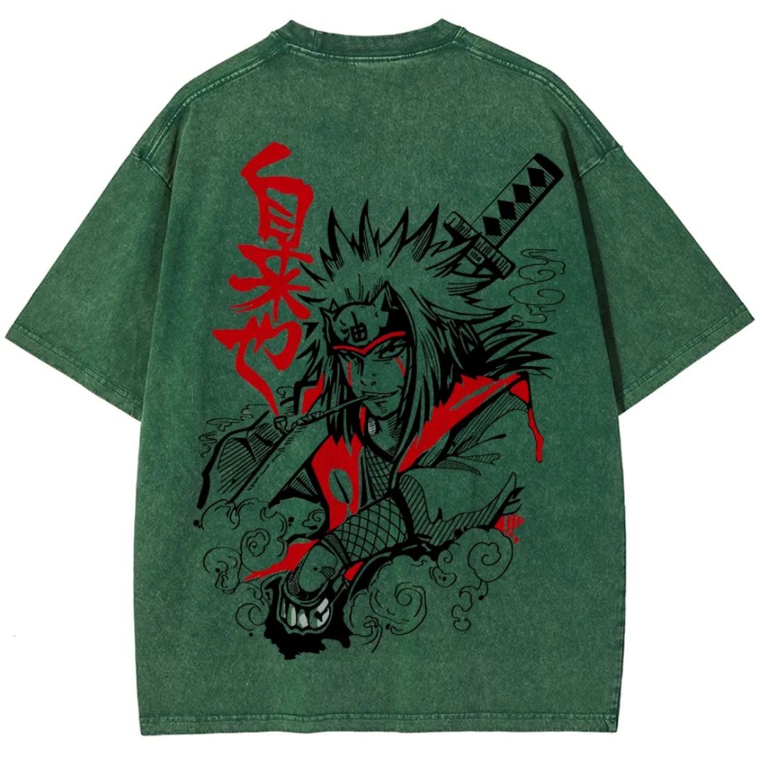 Naruto Sannin Jiraiya Washed T-shirt