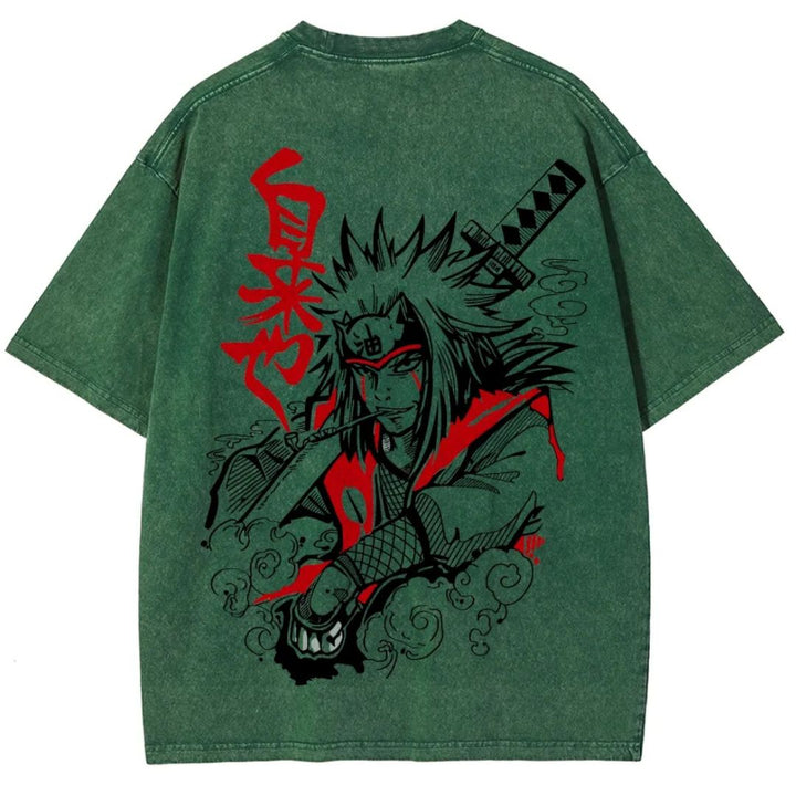 Naruto Sannin Jiraiya Washed T-shirt