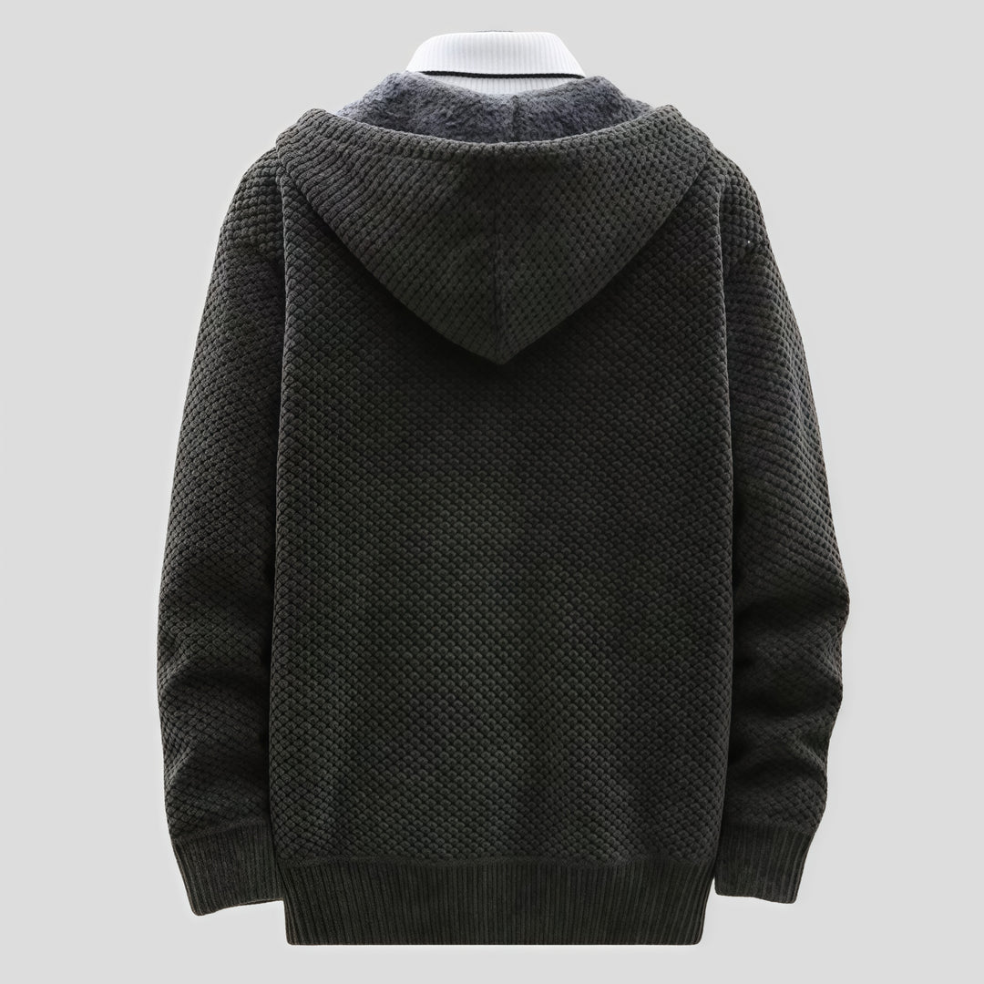 Nordic Haven Knit Hoodie