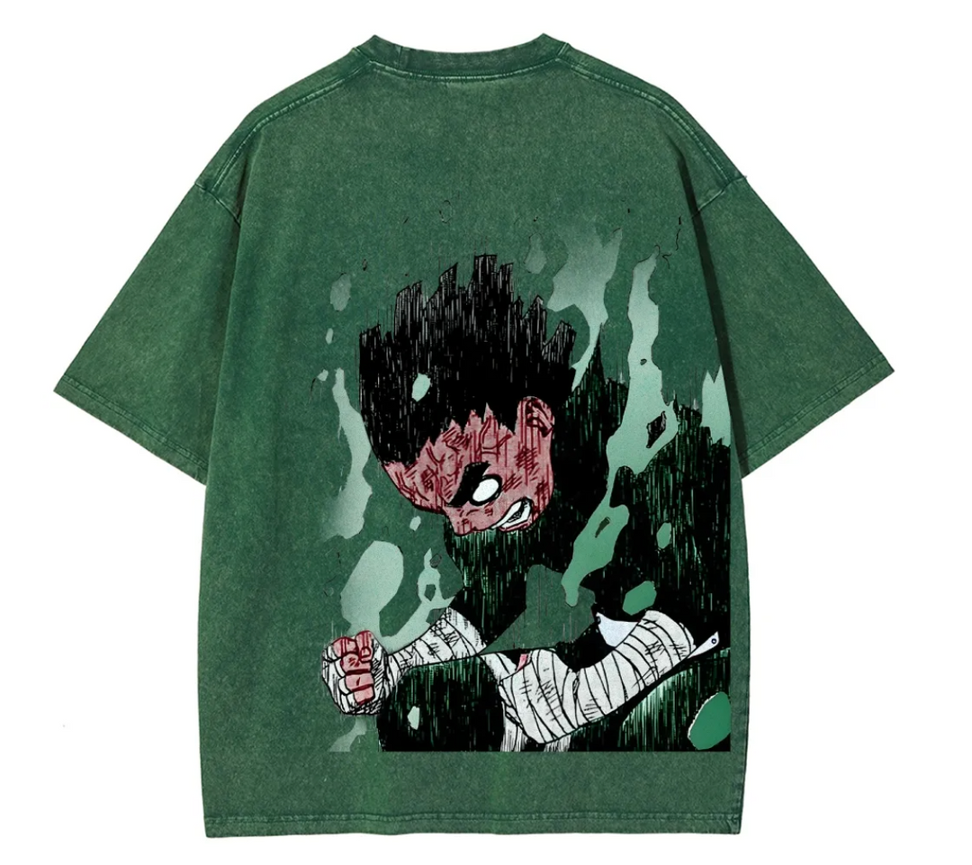 Naruto Rock Lee Fit Washed T-Shirt