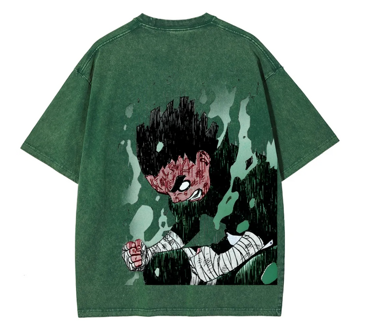 Naruto Rock Lee Fit Washed T-Shirt