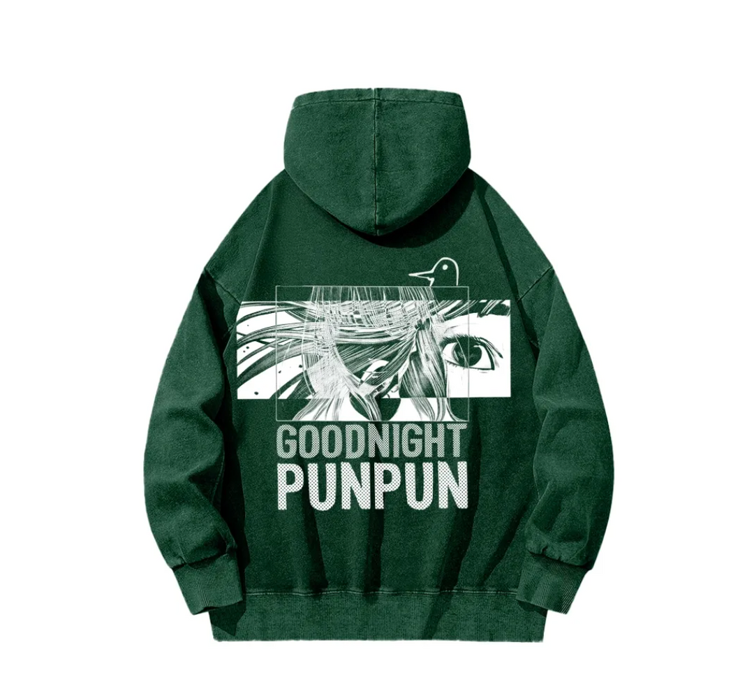 Goodnight Punpun Unisex Washed Hoodie