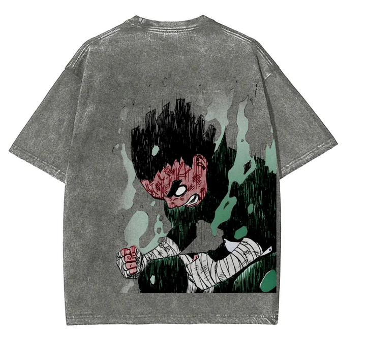 Naruto Rock Lee Fit Washed T-Shirt
