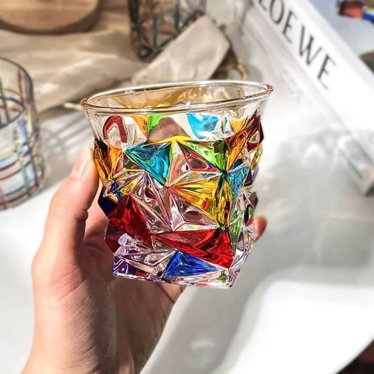 Hand-Painted Italian Crystal Glasses