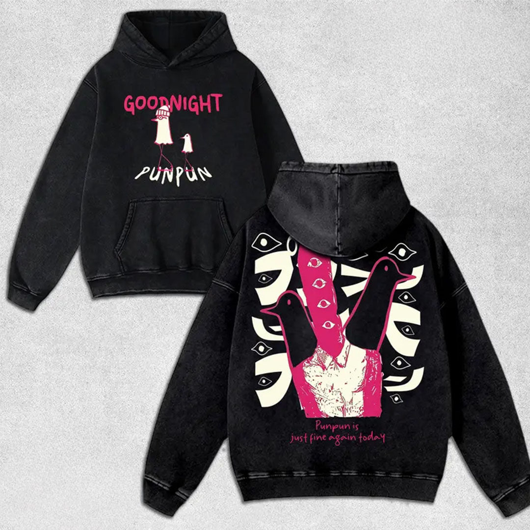 Goodnight Punpun Washed Hoodie