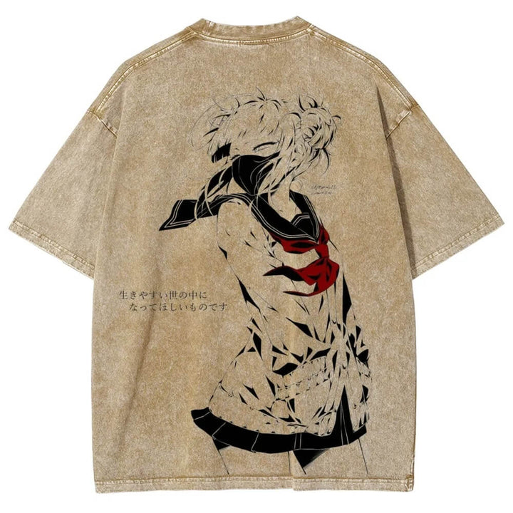 Toga himiko Unisex Fit Washed T-Shirt