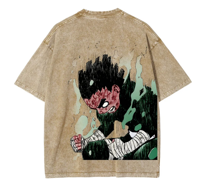 Naruto Rock Lee Fit Washed T-Shirt