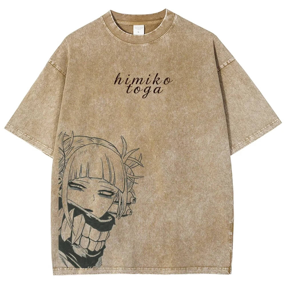 Toga himiko Unisex Fit Washed T-Shirt