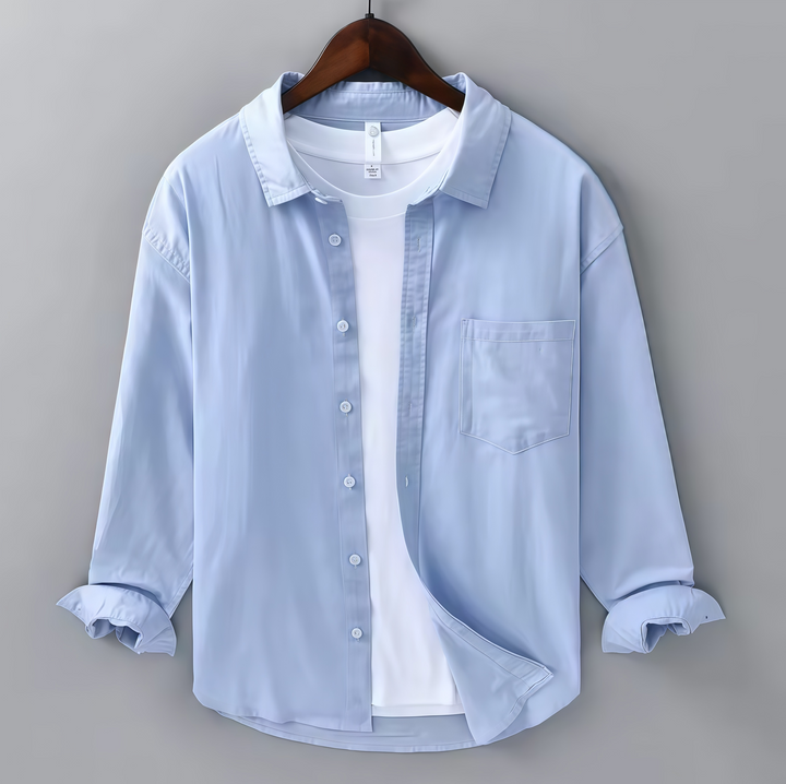 Eviana Valmont Seaside Linen Button-Up