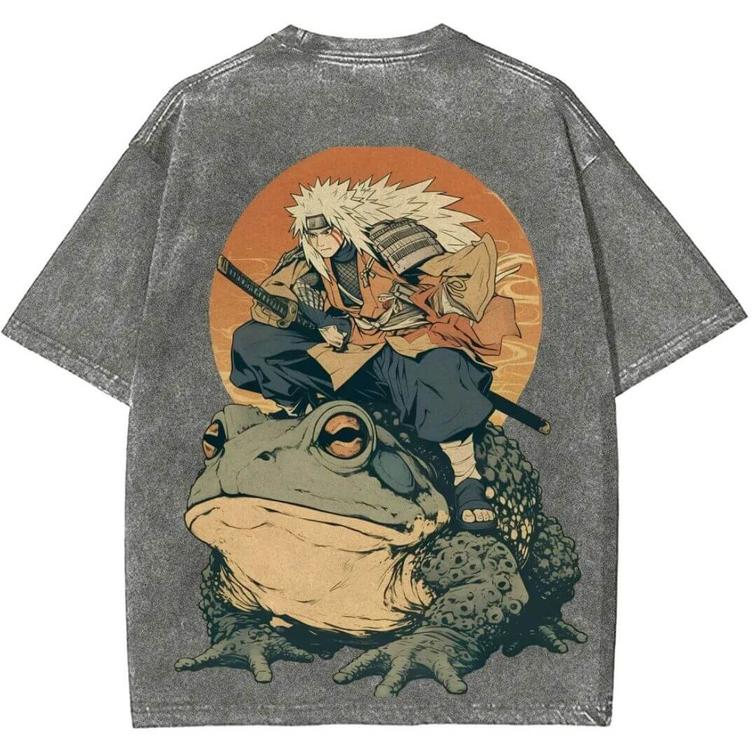 Naruto Jiraiya & Gamabunta Washed T-Shirt