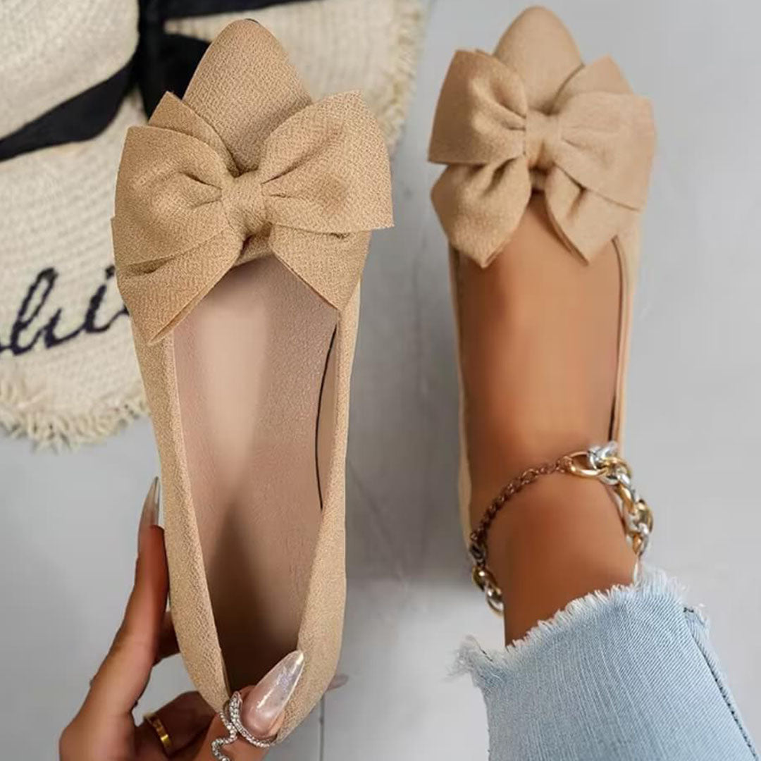 Valentina Bow Flat Shoes