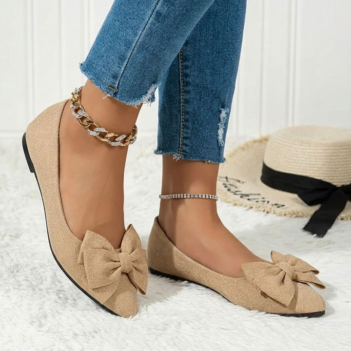 Valentina Bow Flat Shoes
