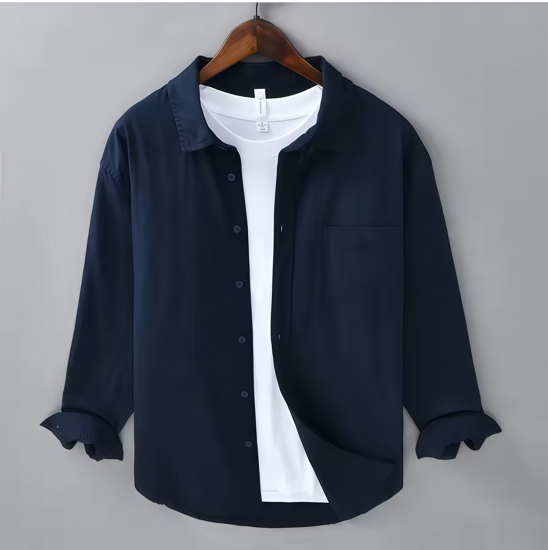 Eviana Valmont Seaside Linen Button-Up