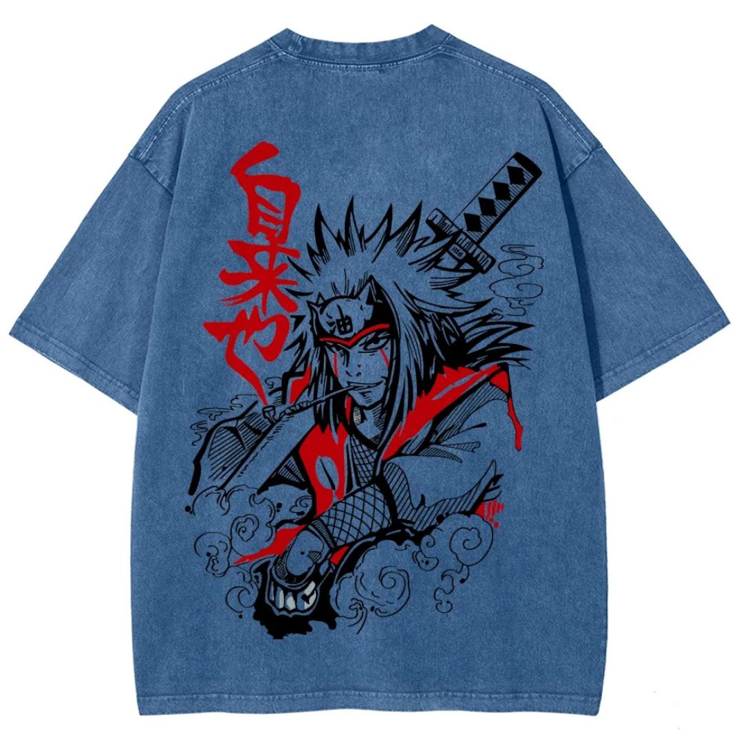 Naruto Sannin Jiraiya Washed T-shirt