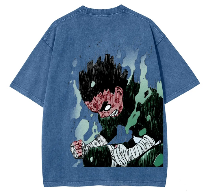 Naruto Rock Lee Fit Washed T-Shirt