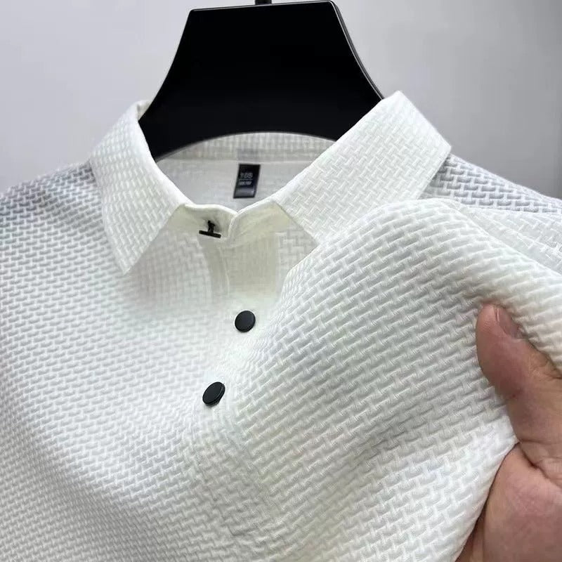 Men's Premium Textured Collared Shirt