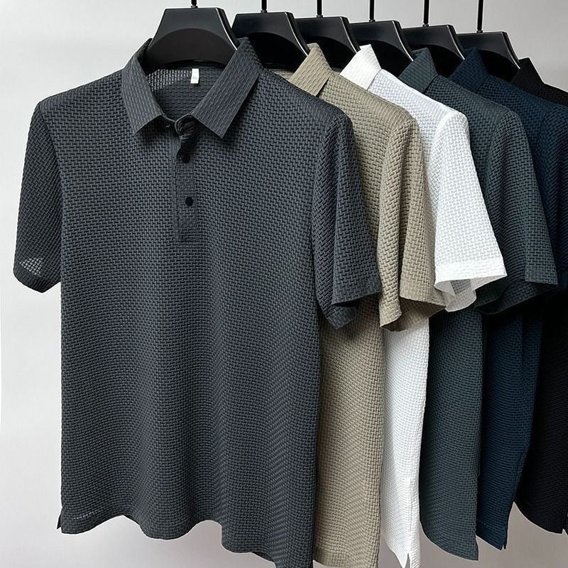 Men's Premium Textured Collared Shirt