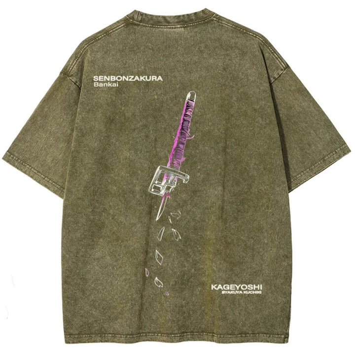 Bleach Unisex Fit Washed T-Shirt