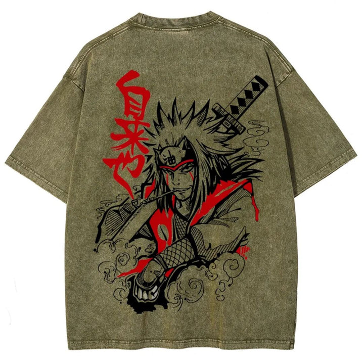Naruto Sannin Jiraiya Washed T-shirt
