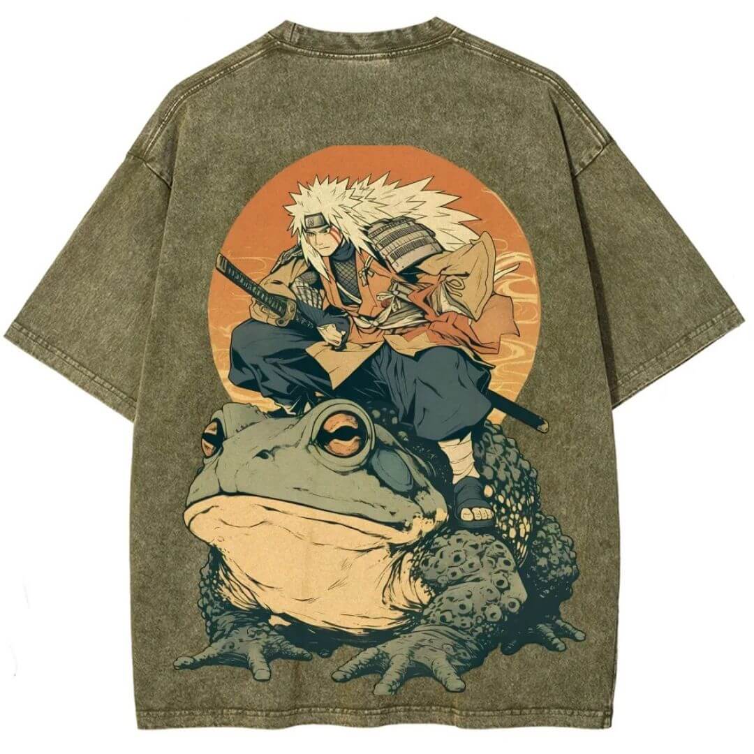 Naruto Jiraiya & Gamabunta Washed T-Shirt