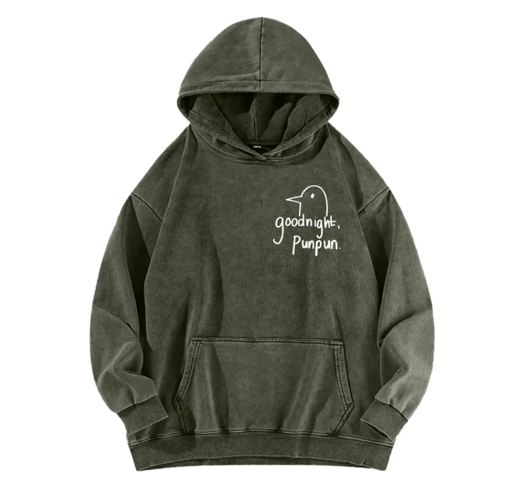 Goodnight Punpun Unisex Washed Hoodie