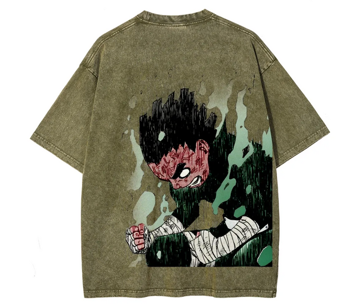 Naruto Rock Lee Fit Washed T-Shirt