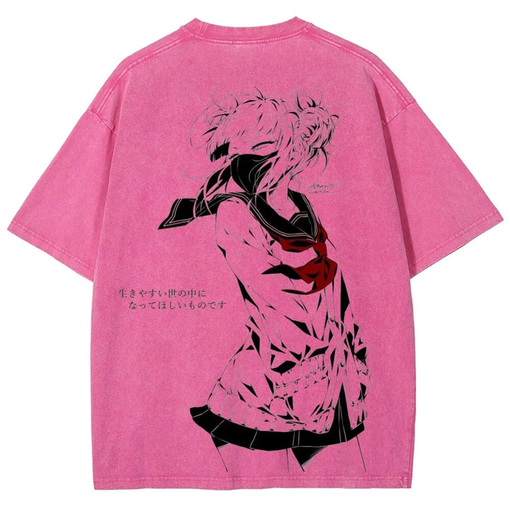 Toga himiko Unisex Fit Washed T-Shirt