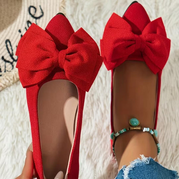 Valentina Bow Flat Shoes
