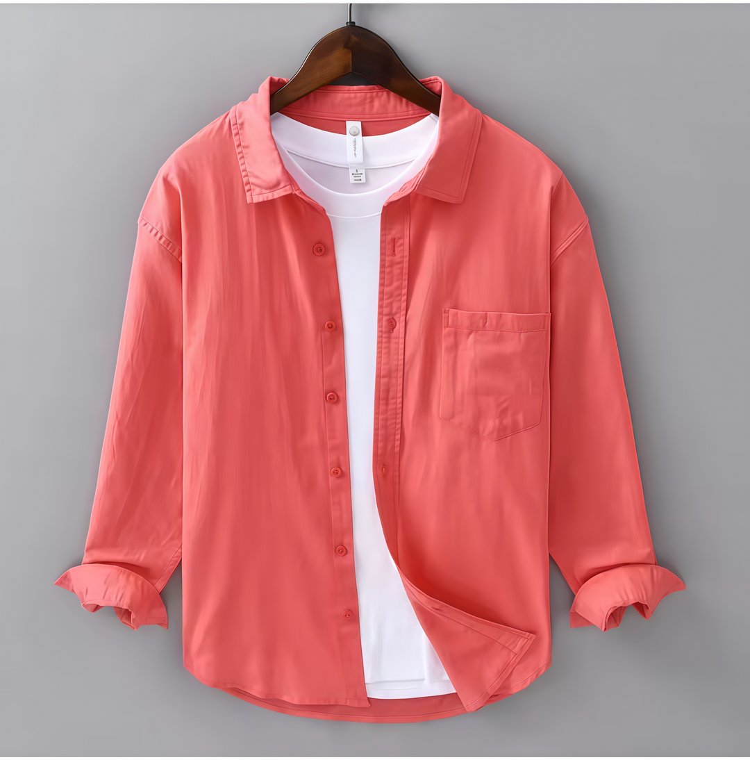 Eviana Valmont Seaside Linen Button-Up