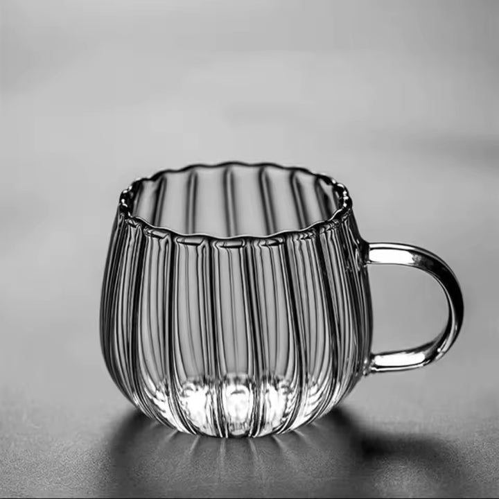 Handcrafted Glass Ruffle Mugs