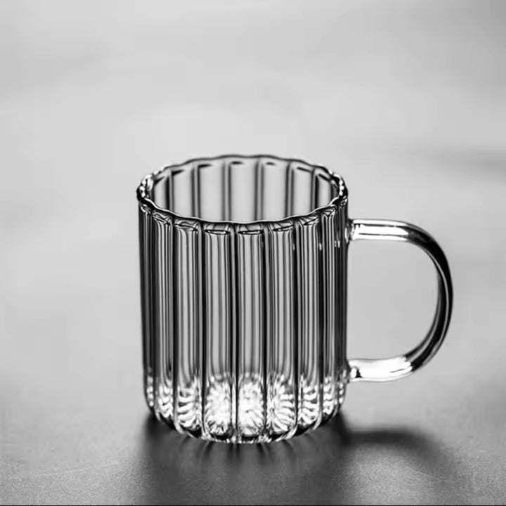 Handcrafted Glass Ruffle Mugs