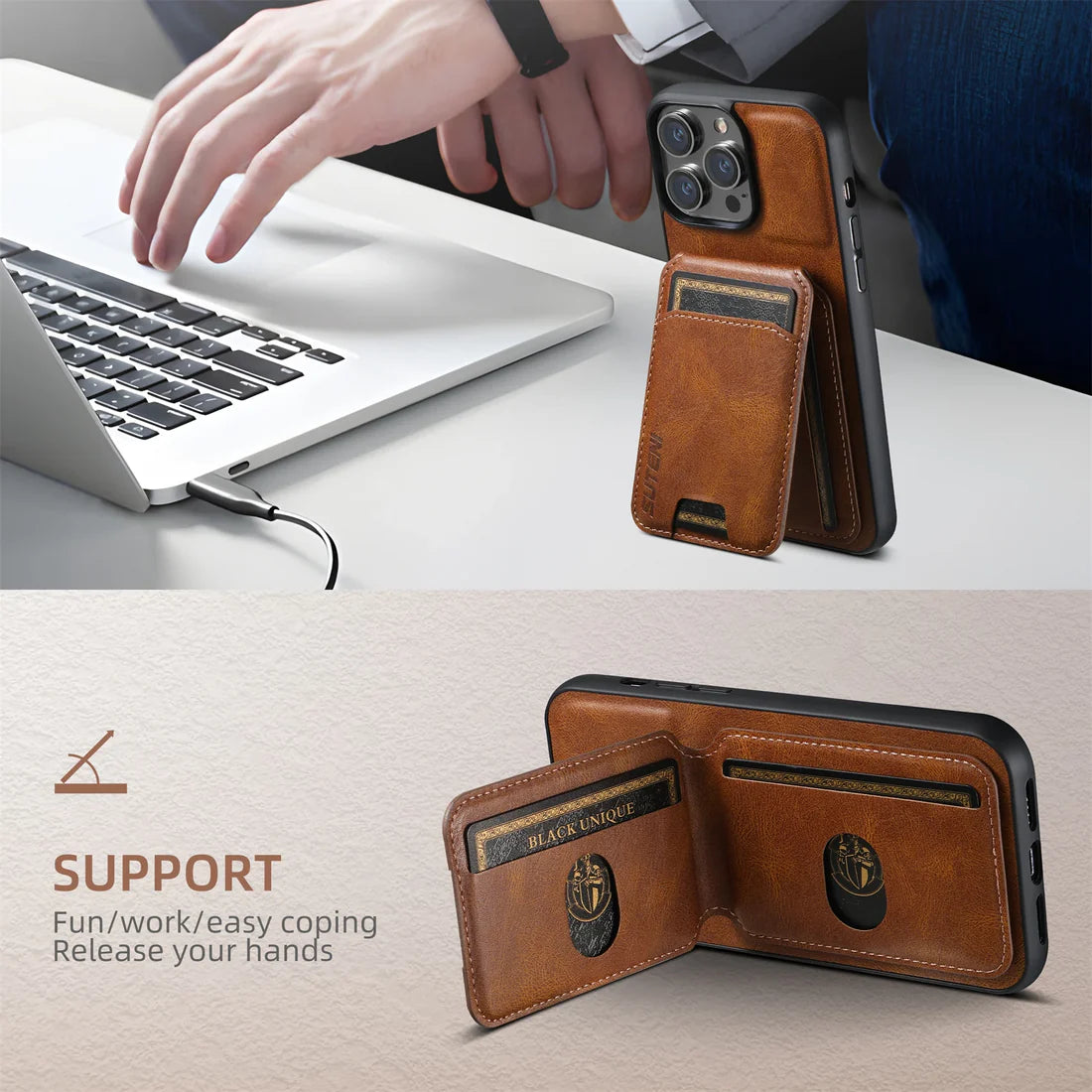 Waymark iPhone Leather Wallet Case