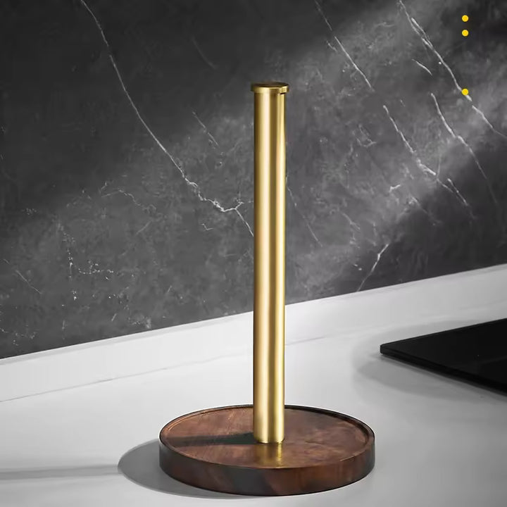 Crafted Walnut Paper Towel Holder