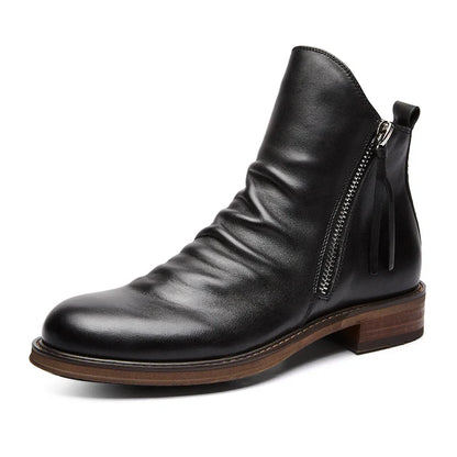 Lorenzo Cavallo Leather Chelsea Boots