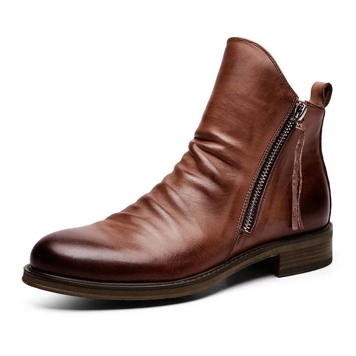 Lorenzo Cavallo Leather Chelsea Boots