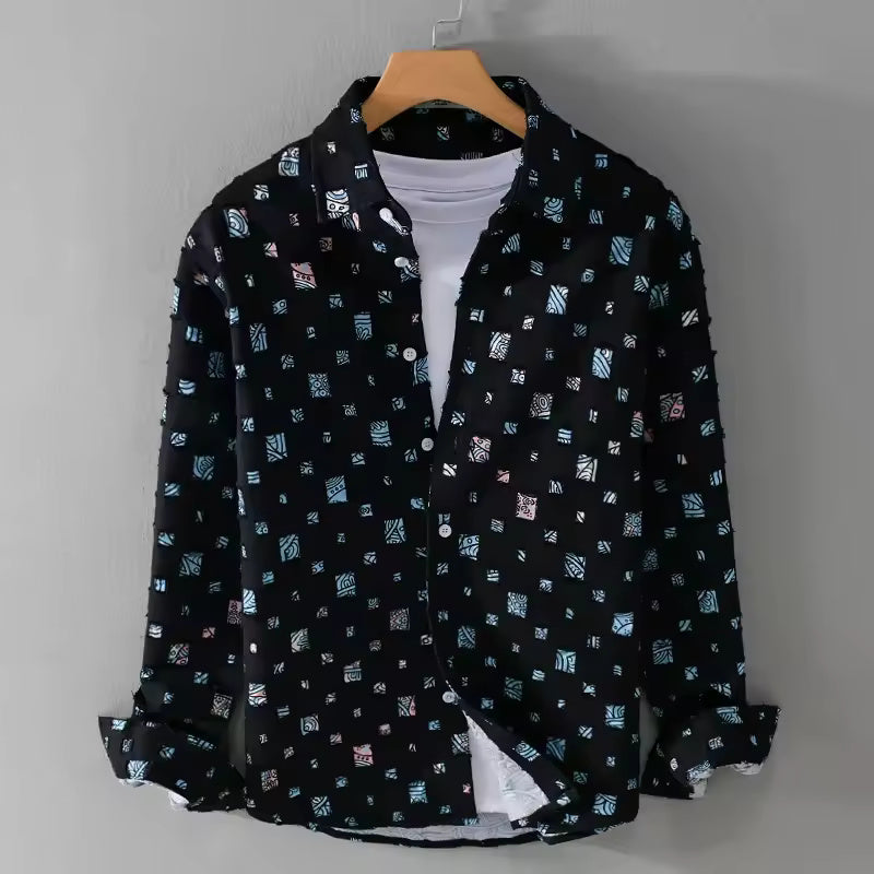 Denim Frayed Shirt