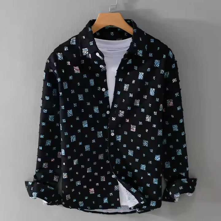 Denim Frayed Shirt
